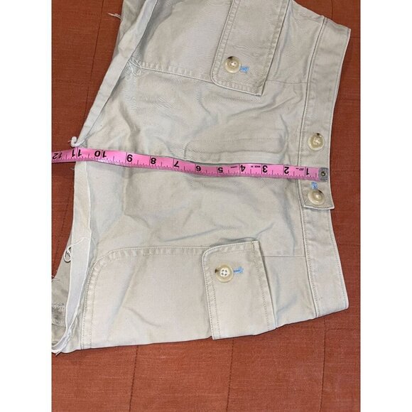 J.McLaughlin Womens Khaki Mini Skirt With Pockets & Button Accents Size 0 - Picture 5 of 5